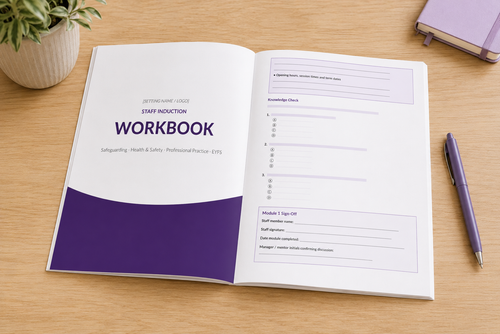 Staff Induction Course for Childcare Settings (Course + Workbook)