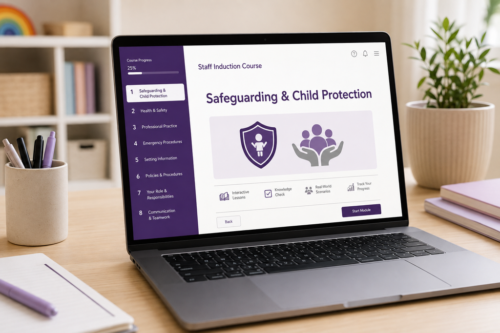 Staff Induction Course for Childcare Settings (Course + Workbook)